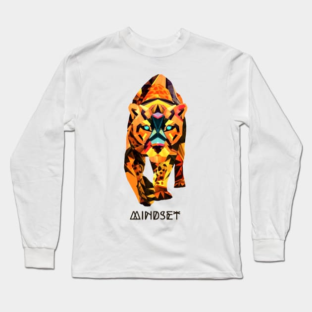 Mindset Tiger Long Sleeve T-Shirt by Handy Unicorn